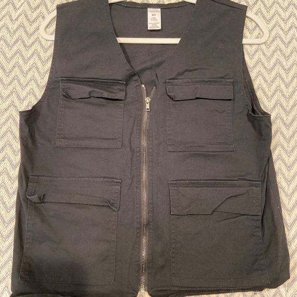 Weissman Mixify Studio Exclusive Black Stretch Twill Cargo Vest – Adult Medium - Picture 4 of 7